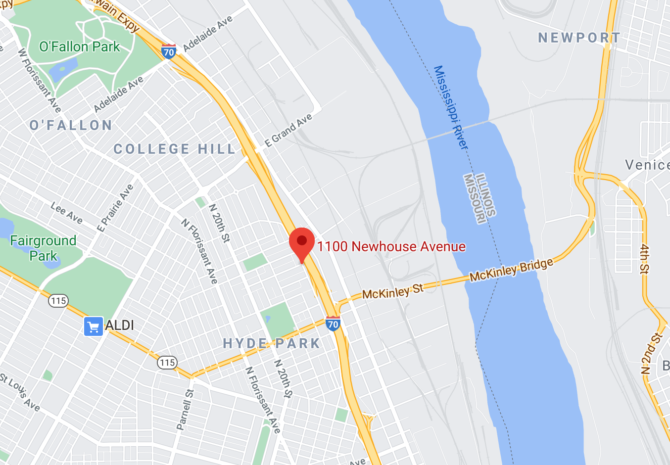 1100 block of Newhouse Avenue in St. Louis